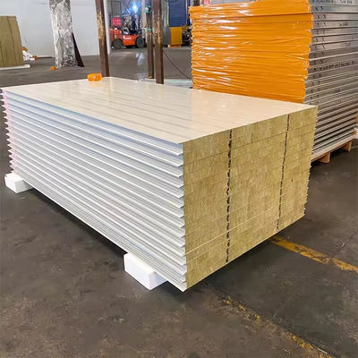 satın al Termal yalıtım makinesi temiz oda sandviç panelleri yapılmış kaya yünü 50mm 75mm 100mm online manufacture