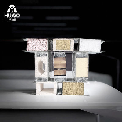satın al Duvarlar için Sandviç Duvar Panelleri Rockwool 50Mm Metal Cam Yün Mgo Duvarlar için Sandviç Panelleri Temiz Oda Panelleri online manufacture