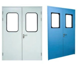 Modüler Temiz Oda Galvanizli Demir veya 304 Paslanmaz Çelik Malzemesi ile Çift Kapı