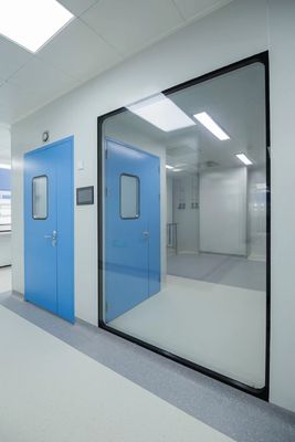 HE201 0.8mm Galvanizli Çelik Sandviç Temiz Oda Kapısı Gıda Endüstriyel