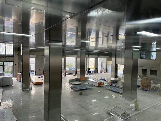 ISO Sertifikalı 304 0.5mm Paslanmaz Çelik Gıda Fabrikası İçin Temiz Oda Sandviç Panelleri