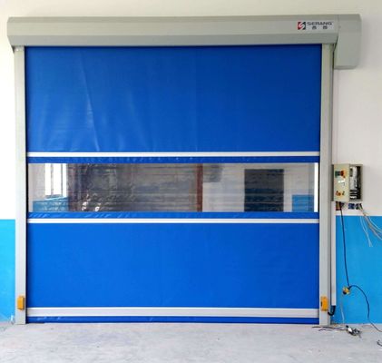 Elektrikli PVC Hızlı Dolaşan Perde Kapısı Rüzgar Direnci