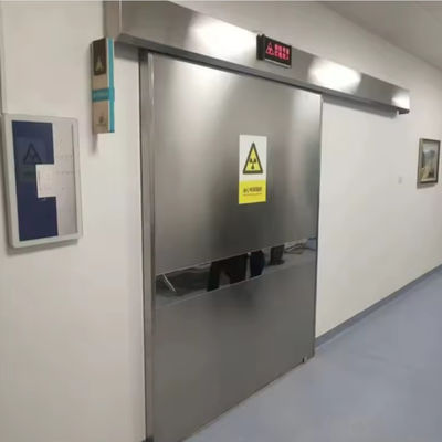 MRI CT Odası radyasyon koruma kapıları, çelik kurşun kapalı otomatik kaydırıcı kapılar